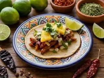 Al Pastor Tacos with grilled pineapple at Arturo's Hawaii