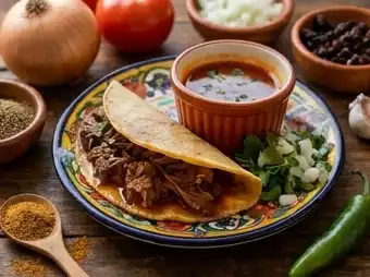 Birria Tacos with consomé at Arturo's Hawaii